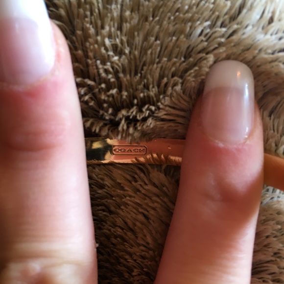 Coach Pave Lock Heart Hinged Bangle NO LONGER MADE - Picture 5 of 8